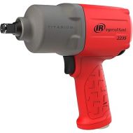 Ingersoll Rand 2235TiMAX-R 1/2” Drive Air Impact Wrench, Lightweight 4.6 lb Design, Powerful Torque Output Up to 1,350 ft/lbs, Titanium Hammer Case, Max Control, Hi-Visibility Red