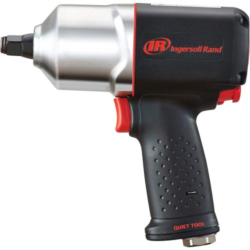  Ingersoll Rand 2135QXPA 1/2 Drive Air Impact Wrench, Quiet Technology, 1,100 ft-lbs Powerful Nut Busting Torque, Lightweight, Black