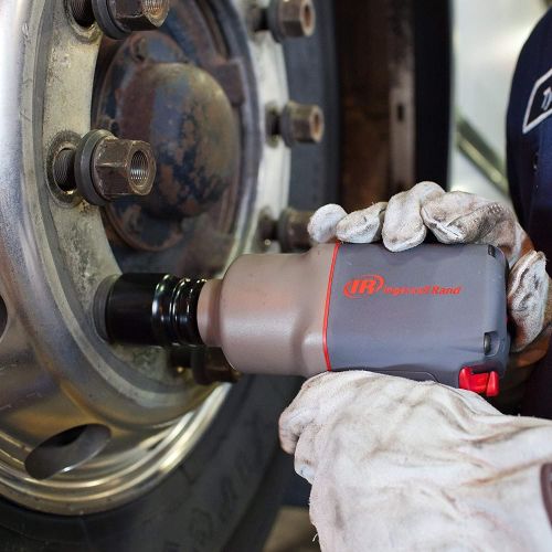  Ingersoll Rand 2145QiMAX 3/4” Drive Air Impact Wrench ? Quiet Technology, 1,350 ft-lbs Powerful Reverse Torque Output, 7 Vane Motor, Steel Hammer Case, Gray