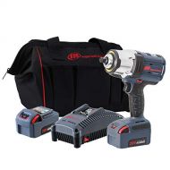 Ingersoll Rand W7152-K22 20V 1/2 Drive Cordless Impact Wrench 2 Battery Kit - High Torque, IQv Power Control w/4 Modes, Brushless Motor, LED Light Ring, 20v, Gray