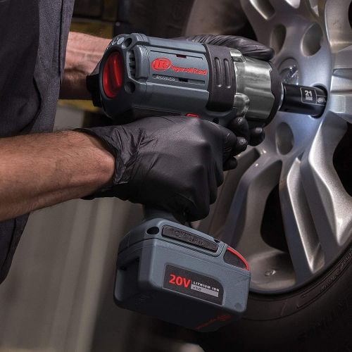  Ingersoll Rand W7152-K22 20V 1/2 Drive Cordless Impact Wrench 2 Battery Kit - High Torque, IQv Power Control w/4 Modes, Brushless Motor, LED Light Ring, 20v, Gray