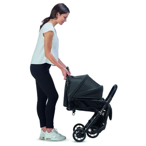  Inglesina Quid Baby Stroller, Lightweight Foldable Travel Stroller for Airplane, Onyx Black