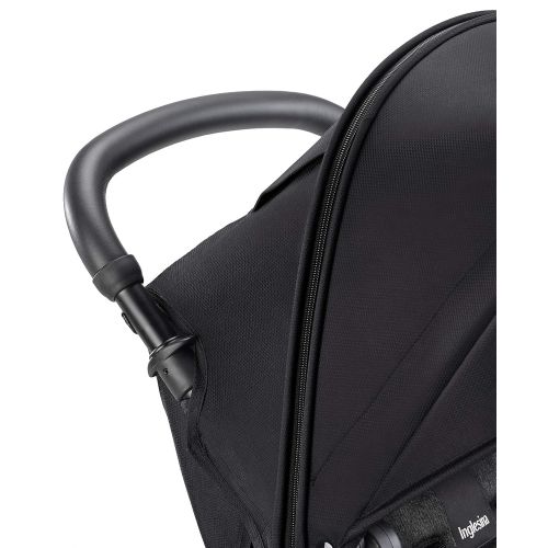  Inglesina Quid Baby Stroller, Lightweight Foldable Travel Stroller for Airplane, Onyx Black