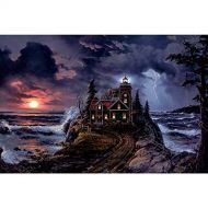 Ingooood Jigsaw Puzzle 1000 Pieces Tranquil Series Stormy Night_IG 0925 Entertainment Toys for Adult Special Graduation or Birthday Gift Home Decor…