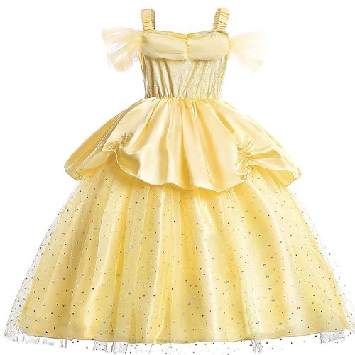  Ingsist Kid Girl Princess Cosplay Dress Halloween Christmas Deluxe Party Costume