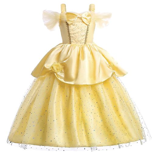  Ingsist Kid Girl Princess Cosplay Dress Halloween Christmas Deluxe Party Costume