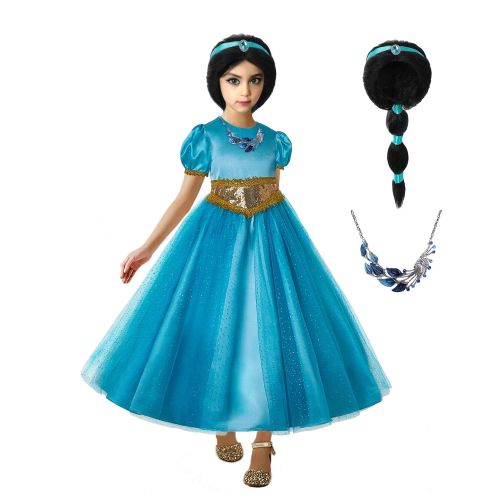  Ingsist Girls Costume Dress Deluxe Arabian Princess Dress Suit