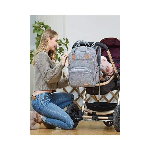  [아마존 핫딜]  [아마존핫딜]Iniuniu Diaper Bag Backpack, iniuniu Large Unisex Baby Bags Multifunction Travel Back Pack for Mom and...