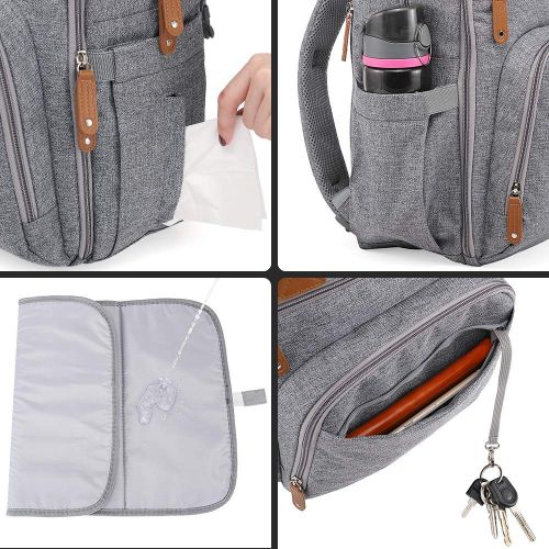  [아마존 핫딜]  [아마존핫딜]Iniuniu Diaper Bag Backpack, iniuniu Large Unisex Baby Bags Multifunction Travel Back Pack for Mom and...