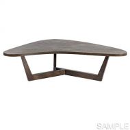 Ink+Ivy Boomerang Coffee Table Brown See Below