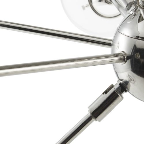  Ink+Ivy 12 Lights Oversized Bulb Sputnik Chandelier Silver Finish Modern Dining Room Pendant Lighting Ul Certified