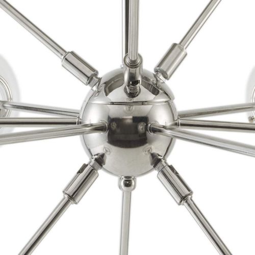  Ink+Ivy 12 Lights Oversized Bulb Sputnik Chandelier Silver Finish Modern Dining Room Pendant Lighting Ul Certified