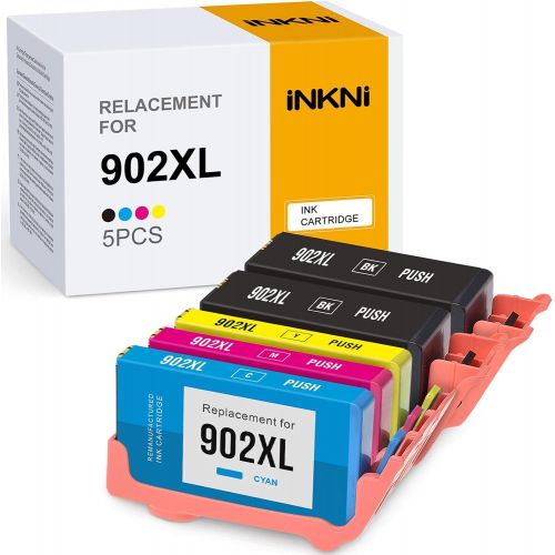  INKNI VB Remanufactured Ink Cartridge Replacement for HP 902XL 902 XL Ink cartridges for OfficeJet Pro 6978 6958 6968 6962 6975 6960 6970 6950 6954 6979 Printer (Black Cyan Magenta