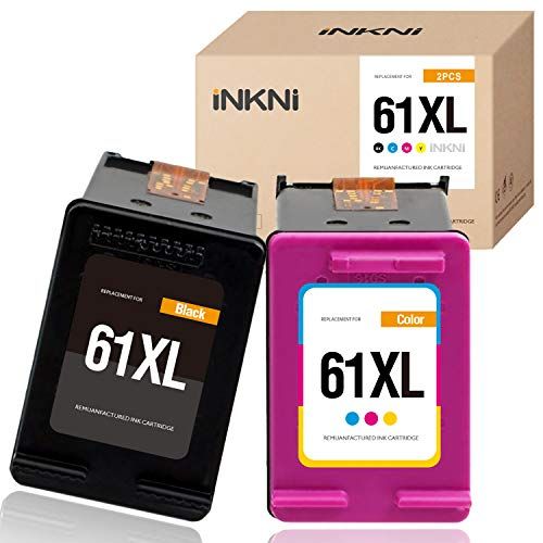  INKNI Remanufactured Ink Cartridge Replacement for HP 61XL 61 XL for Envy 4500 5530 5534 5535 Deskjet 1000 1010 1510 1512 2540 3050 3510 3050A Officejet 2620 4630 4635 Printer ( Bl