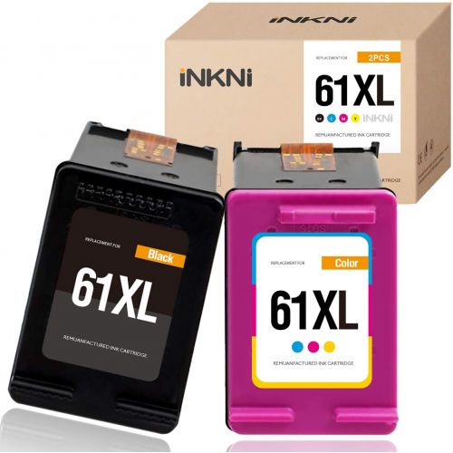  INKNI Remanufactured Ink Cartridge Replacement for HP 61XL 61 XL for Envy 4500 5530 5534 5535 Deskjet 1000 1010 1510 1512 2540 3050 3510 3050A Officejet 2620 4630 4635 Printer ( Bl