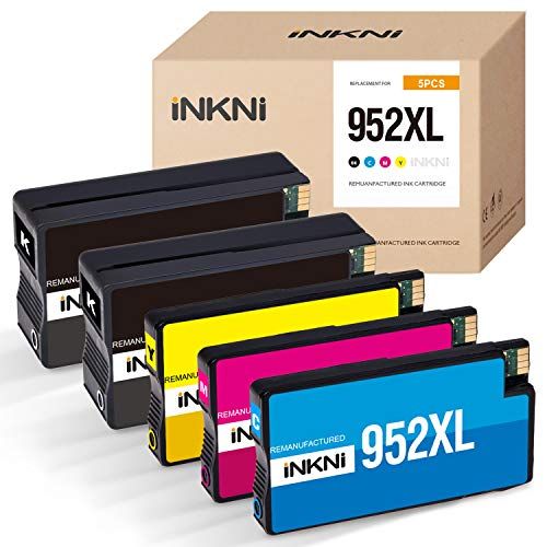  INKNI Remanufactured Ink Cartridge Replacement for HP 952XL 952 XL Ink Cartridges for OfficeJet Pro 8710 8720 8730 8740 7740 8210 8715 8702 Printer (Black Cyan Magenta Yellow 5-Pac