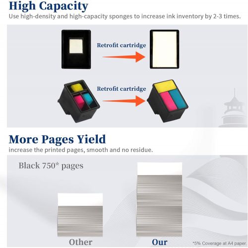  InkSpirit Remanufactured 67 Black Ink Cartridge, Replacement for HP 67XL HP67 Used in Envy 6055 6000 6052 6032 6022 Pro 6455 DeskJet 2755 2722 2700 2732 2752 2725 2724 2710 Plus 4155 Printer