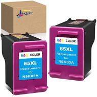 InkSpirit Remanufactured Ink Cartridge Replacement for HP 65 65XL Color for Envy 5055 5052 5058 5012 5010 5020 5030 DeskJet 3755 2655 2652 2600 2622 2652 3722 3752 2635 AMP 120 100