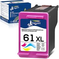 InkSpirit Remanufactured 61 Tricolor Ink Cartridge, Replacement for HP 61XL HP61 Color Used in OfficeJet 4630 Envy 4500 5530 4502 DeskJet 2540 2512 1512 2542 2544 3000 3052a 1055 3