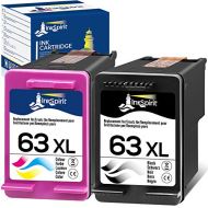 InkSpirit Remanufactured Ink Cartridge Replacement for HP 63XL 63 XL Combo Pack for OfficeJet 5200 5212 5255 3830 4652 4655 5258 4650 DeskJet 3630 2130 1112 Envy 4520 4512 Printers