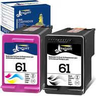 InkSpirit Remanufactured Ink Cartridge Replacement for HP 61 HP61 Black Color Combo Pack for Envy 4500 4502 5530 DeskJet 2512 1512 2542 2540 2544 3000 3052a 1055 3051a 2548 OfficeJet 4630 Up