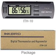 [아마존베스트]Inkbird ITH-10 Digitale Klimaanlage Thermo-Hygrometer Thermometer Temperatur Humidity Recorder fuer Zigarren Schrank Humidor mit LCD Display Celsius und Fahrenheit