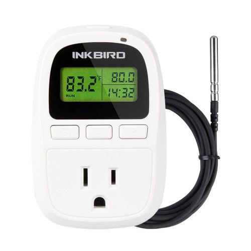  [아마존베스트]Inkbird C206T 1500W Heat Mat Temperature Controller Day and Night Thermostat 6.56 Feet NTC Sensor F and C Degree -58 to 212F