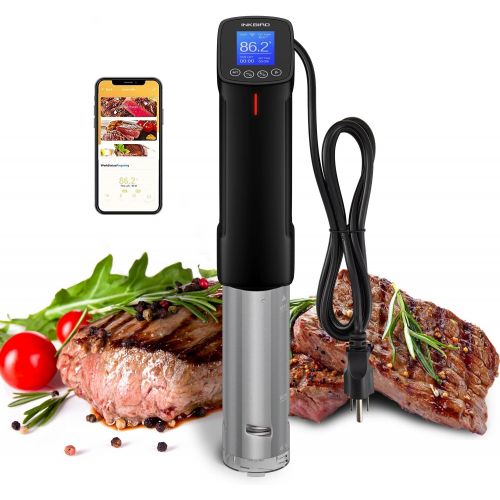  [아마존베스트]Inkbird WIFI Sous Vide Cookers, 1000 Watts Stainless Steel Precise cooker, Thermal Immersion Circulator with Recipe, Digital Interface, Temperature and Timer for Kitchen, ISV-100W