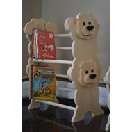 Inked Woodworking Stackable Bear Bookshelf