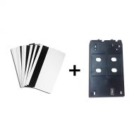 Inkjet PVC Card Inkjet PVC ID Card Starter Kit - 10/20/50/100/150pcs White Printable Hico Magnetic Strip Inkjet PVC ID Card + Plastic Inkjet PVC ID Card Tray for Canon J IP/MX/MG (50)
