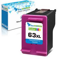 InkWorld Remanufactured 63XL Ink Cartridge Replacement for HP 63 Used for HP Envy 4520 3634 OfficeJet 3830 5252 4650 5258 4655 4652 5255 DeskJet 3636 1111 3630 1112 3637 3632 Print
