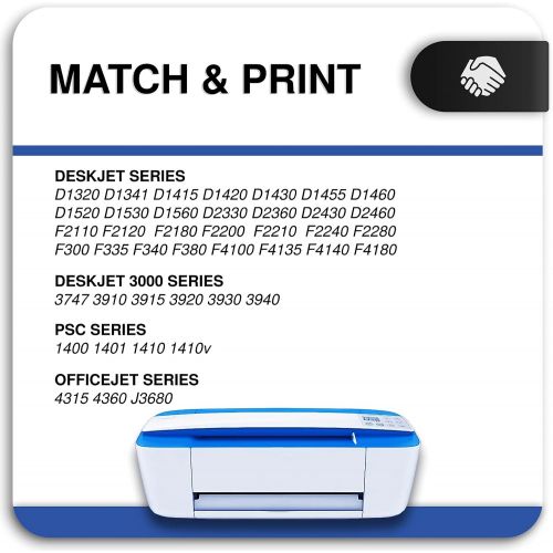  Inkworld Remanufactured 21XL 22XL Ink Cartridge Replacement Used for HP 21 22 Combo Pack Used for OfficeJet 5610 4315 J3680 DeskJet F2210 F4180 F380 F300 F4140 F340 D1455 3940 F335