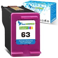 InkWorld Remanufactured Ink Cartridge Replacement for 63 (1 Tri-Color) Use for HP OfficeJet 3830 5252 4650 5258 4655 4652 Envy 4520 4512 4513 4516 DeskJet 3636 3630 1111 1112 3637