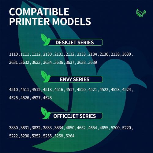  InkWorld Remanufactured Ink Cartridge Replacement for 63 (1 Tri-Color) Use for HP OfficeJet 3830 5252 4650 5258 4655 4652 Envy 4520 4512 4513 4516 DeskJet 3636 3630 1111 1112 3637