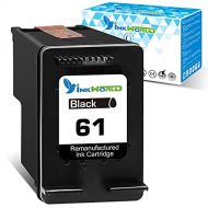 InkWorld Remanufactured Ink Cartridge Replacement for 61 (1 Black) Use for HP DeskJet 2512 1512 2541 2542 2540 2544 3000 3052a 1056 1055 3051a 2548 Envy 4500 4501 4502 4504 5530 Of