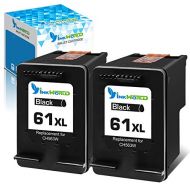 InkWorld Remanufactured Ink Cartridge Replacement for HP 61XL ( 2-Pack , Twin Blacks ) for Envy 4500 4502 5530 DeskJet 2512 1512 2542 2540 2544 3000 3052a 1055 3051a 2548 OfficeJet