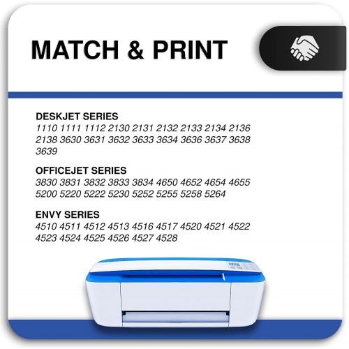  InkWorld Remanufactured 63XL Ink Cartridge Replacement for HP 63 3-Pack for Envy 4520 3634 OfficeJet 5200 3830 5252 4650 5258 4655 4652 5255 DeskJet 3636 1111 3630 1112 3637 Printe
