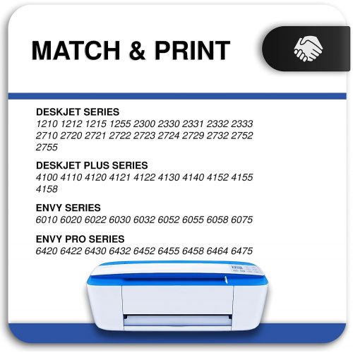  InkWorld Remanufactured 67XL Ink Cartridge Replacement for HP 67 ( 1 Black ) for DeskJet 2752 2710 2755 2722 2723 2720 2755 1255 Plus 4100 4152 4155 Envy 6055 6052 6022 6020 Pro 64