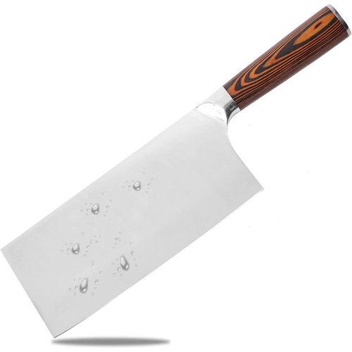  InnoStrive -7 Inch Meat Cleaver knife ,German High Carbon Stainless Steel Butcher Knife Ultra Sharp Kitchen Knife For Home Kitchen & Restaurant