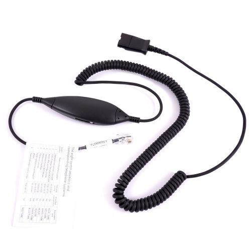  InnoTalk Voice Tube RJ9 Headset - Replaceable Mic Tube Binaural Headset + Virtual Compatibility RJ9 Headset Cord for Cisco Avaya Nortel