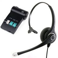 InnoTalk Avaya Lucent ATT Partner phone T7316, T7316e, MLS-12 Headset and Amplifier - Sound Emphasis Pro Monaural Office Noise Cancel Headset