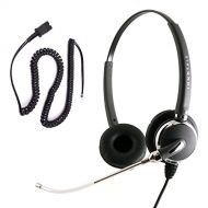 InnoTalk Cisco 7960 7961 7962 7965 7970 7971 7975 7985 Phone Headset - Voice Tube Pro Binaural Headset with Cisco Headset Adapter for Call Center