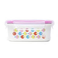Innobaby Keepin' Fresh Stainless Bento Snack or Lunch Box with Lid for Kids and Toddlers 15 oz, BPA Free Food Storage, Pink Fish