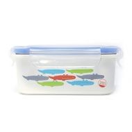 Innobaby Keepin' Fresh Stainless Bento Snack or Lunch Box with Lid for Kids and Toddlers 16 oz, BPA Free Food Storage, Blue Alligator