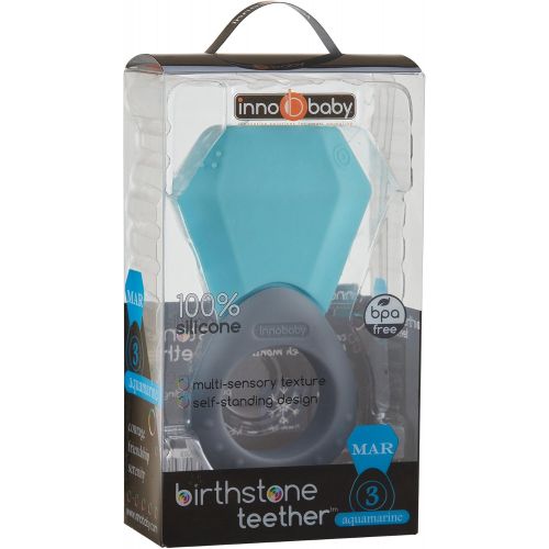  INNOBABY TEETHIN Smart Birthstone Ring TEETHER - March (Aquamarine)