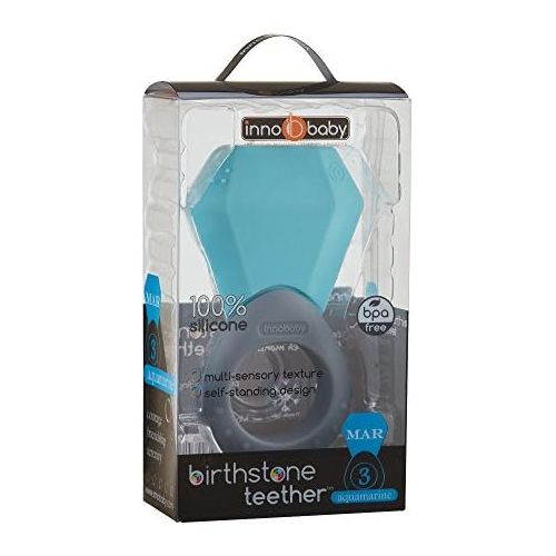  INNOBABY TEETHIN Smart Birthstone Ring TEETHER - March (Aquamarine)