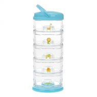 Innobaby Packin Smart Stackable and Portable Storage System for Formula, Baby Snacks and More. 5 Stackable Cups in Blueberry Sorbet. BPA Free.
