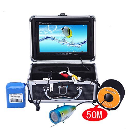  Innobay Professional Fish Finder Underwater Fishing Video Camera 7 Color LCD Hd Monitor 1000tvl 50M Cable without DVR Function