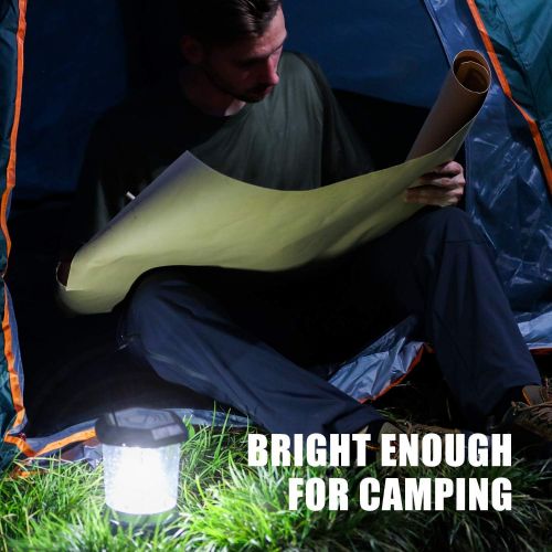  Innofox LED Camping Lantern Battery Powered 1500 Lumen COB Camping Light 4*D Batteries(Included) Perfect for Camp Hiking Emergency Kit