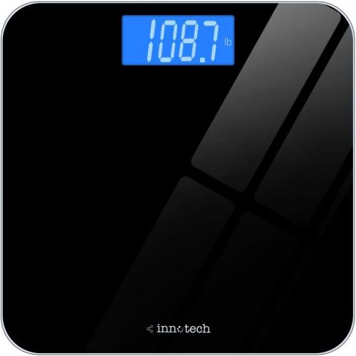  [아마존핫딜][아마존 핫딜] Innotech Digital Bathroom Scale with Easy-to-Read Backlit LCD (Black)